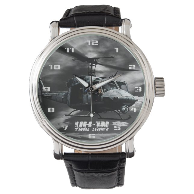 UH-1N Twin Huey Horloge (Voorkant)