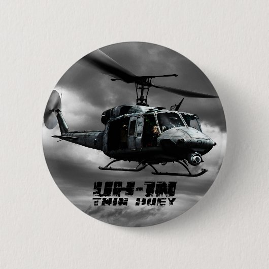 UH-1N Twin Huey Ronde Button 5,7 Cm (Voorkant)