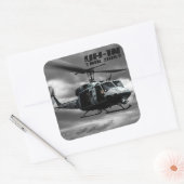 UH-1N Twin Huey Vierkante Sticker (Envelop)