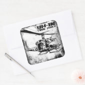 UH-1N Twin Huey Vierkante Sticker (Envelop)