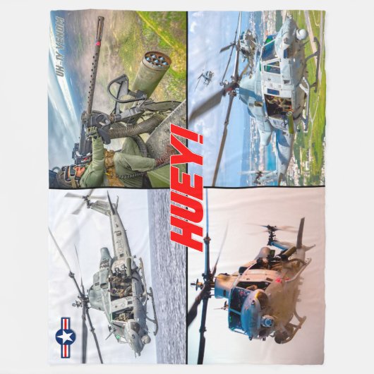 UH-1Y GIF "HUEY" FLEECE DEKEN (Voorkant)