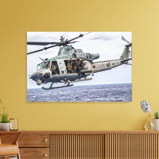 UH-1Y VENOM 24x36 Canvas Afdruk (Insitu (Woonkamer))