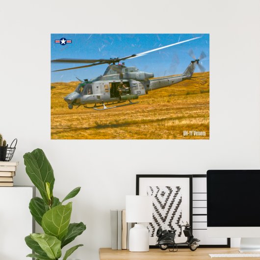 UH-1Y VENOM POSTER (Thuiskantoor)