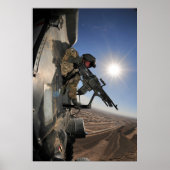 UH-60 Black Hawk Helicopter Gunner Poster (Voorkant)