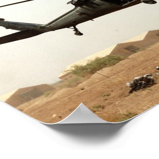 UH-60 Black Hawk Helicopter Poster (Hoek)