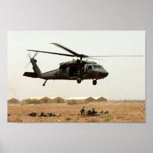 UH-60 Black Hawk Helicopter Poster