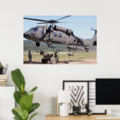 UH-60 Black Hawk Helicopter Poster (Thuiskantoor)