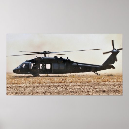 UH-60 Black Hawk Helicopter Poster (Voorkant)
