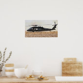 UH-60 Black Hawk Helicopter Poster (Keuken)