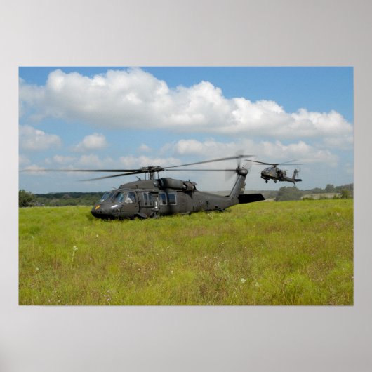 UH-60 Black Hawk Helicopter Poster (Voorkant)