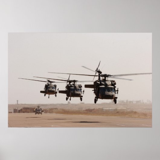 UH-60 Black Hawk Helikopters Poster (Voorkant)