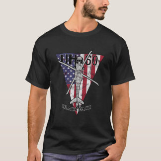 Uh-60 Black Hawk Militaire Helikopter Patriottisch T-shirt