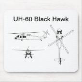 UH-60 Black Hawk Muismat (Voorkant)