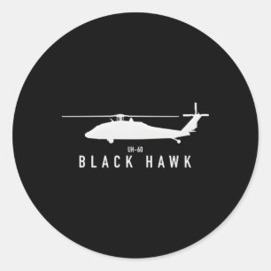 Uh-60 Black Hawk Ronde Sticker