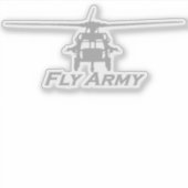 UH-60 Blackhawk Frontal Uitzicht Sticker (Voorkant)