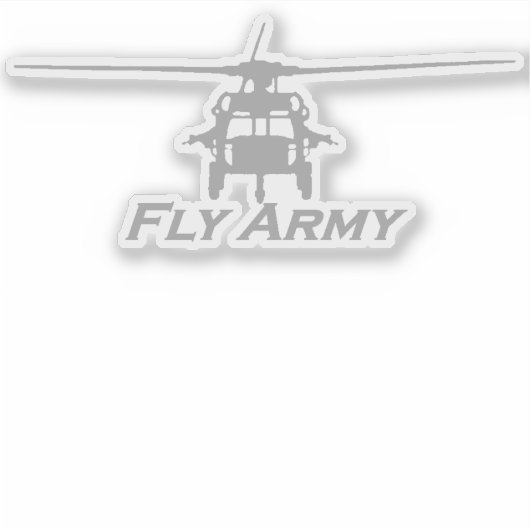 UH-60 Blackhawk Frontal Uitzicht Sticker (Voorkant)