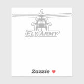 UH-60 Blackhawk Frontal Uitzicht Sticker (Vel)