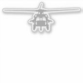 UH-60 Blackhawk Frontal Uitzicht Sticker (Voorkant)