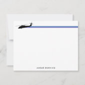 UH-60 BlackHawk Helikopter Striped Notitiekaartje (Voorkant)