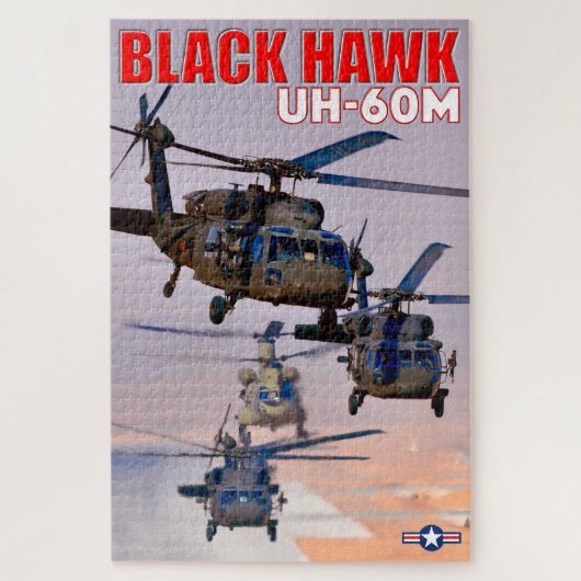 UH-60 M ZWARTE HAWK (20 x 30 INCH) Legpuzzel (Verticaal)