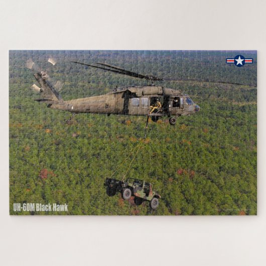 UH-60 M ZWARTE HAWK (20 x 30 INCH) Legpuzzel (Horizontaal)