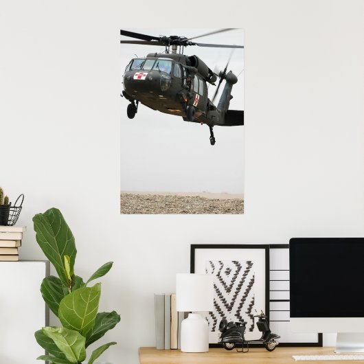 UH-60A Black Hawk Helicopter Poster (Thuiskantoor)