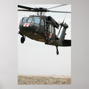 UH-60A Black Hawk Helicopter Poster