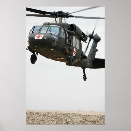 UH-60A Black Hawk Helicopter Poster (Voorkant)