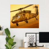 UH-60A Black Hawk Helicopter Poster (Thuiskantoor)