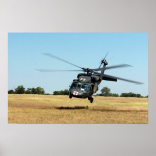 UH-60A Black Hawk Helicopter Poster