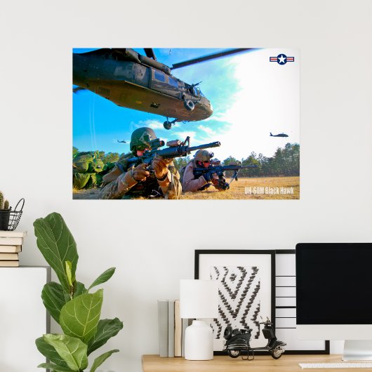 UH-60M BLACKHAWK POSTER (Thuiskantoor)