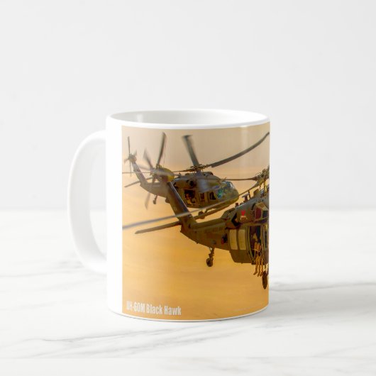 UH-60M ZWARTE HAWK KOFFIEMOK (Voorkant links)