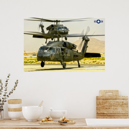 UH-60M ZWARTE HAWK POSTER (Keuken)