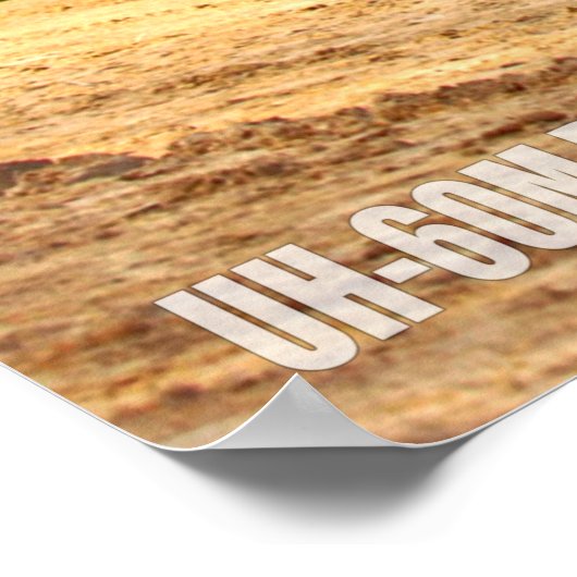 UH-60M ZWARTE HAWK POSTER (Hoek)