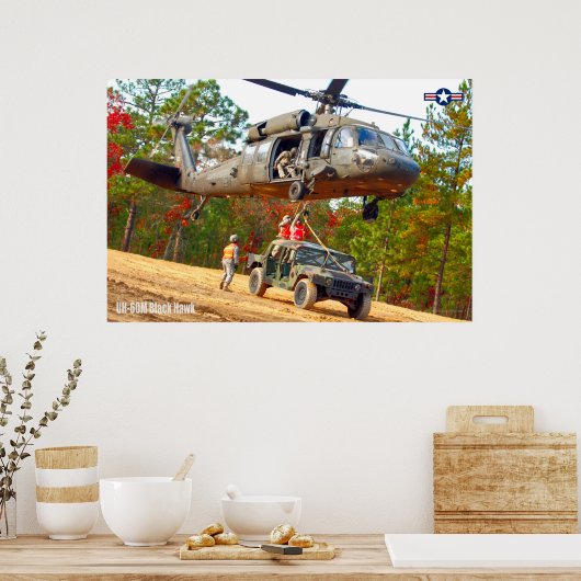 UH-60M ZWARTE HAWK POSTER (Keuken)