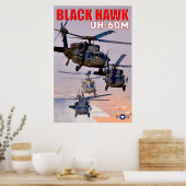 UH-60M ZWARTE HAWK POSTER (Keuken)