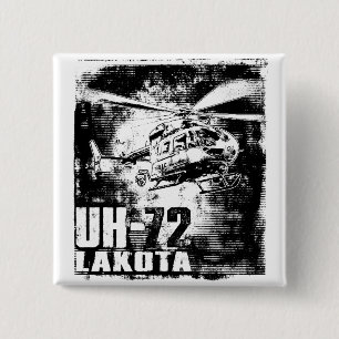 UH-72 Lakota Vierkante Button 5,1 Cm