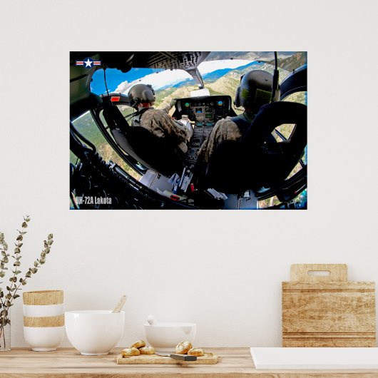 UH-72A LAKOTA COCKPIT POSTER (Keuken)