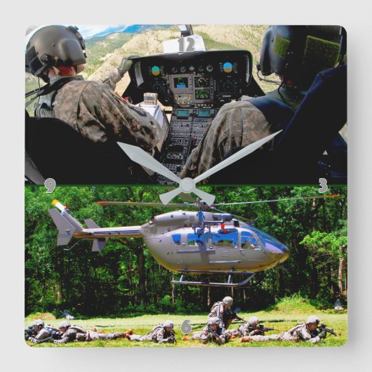 UH-72A LAKOTA VIERKANTE KLOK (Voorkant)