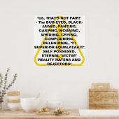"Uh, DAT IS NIET EERLIJK!"   Poster (Keuken)