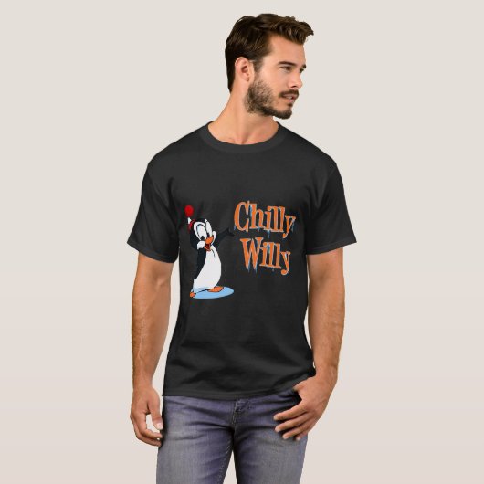 Uh Huh! Chilly Willy retro stijl T-shirt (Voorkant volledig)