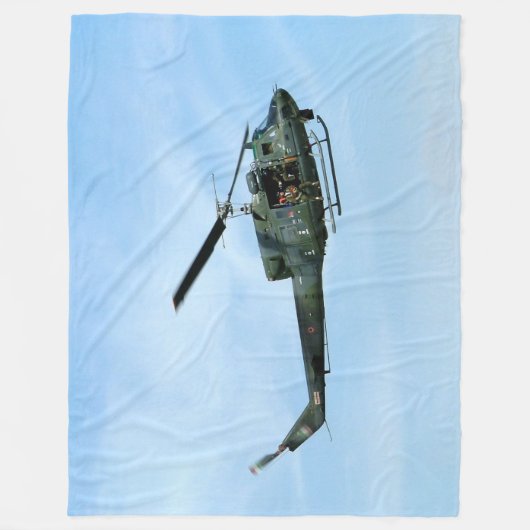 UH-I HUEY HELICOPTER 2 FLEECE DEKEN (Voorkant)