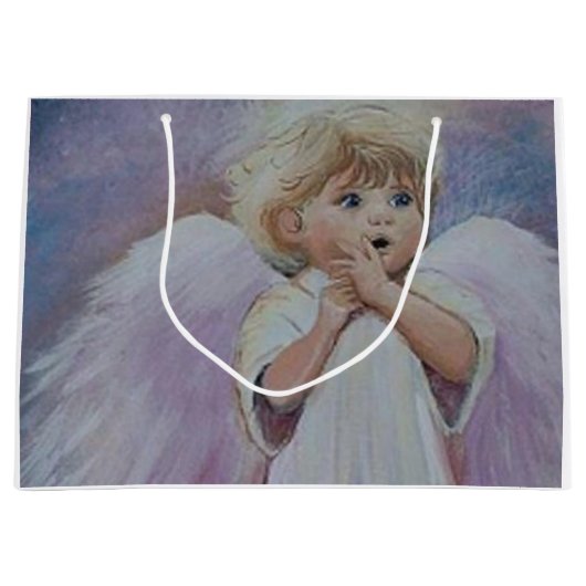 UH OH ANGEL GIFT BAG GROOT CADEAUZAKJE (Voorkant)