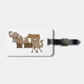 Uh OH Hump Day Camel WHO Cares Bagagelabel (Achterkant horizontaal)