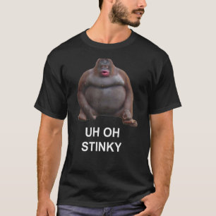 Uh Oh Stinky Poop Le Monke Meme T-shirt