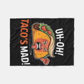 Uh-oh Taco's Mad! - Sinaasappel tegenover Trump Ta Fleece Deken (Voorkant (Horizontaal))