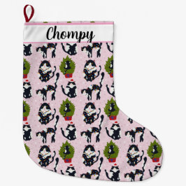 Uh Oh!  The Cat's in the Tree Grote Kerstsok