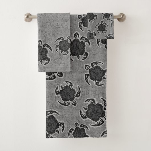 Uhane Honu Batik Hawaiiaanse Schildpad Coördinaat Bad Handdoek (Insitu)