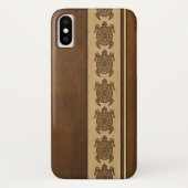 Uhane Honu Faux Wood Hawaiian Turtle Case-Mate iPhone Case (Achterkant)