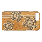 Uhane Honu Faux Wood Hawaiian Turtle Case-Mate iPhone Case (Achterkant (Horizontaal))